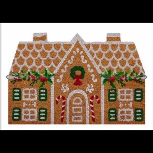Gingerbread house coir doormat